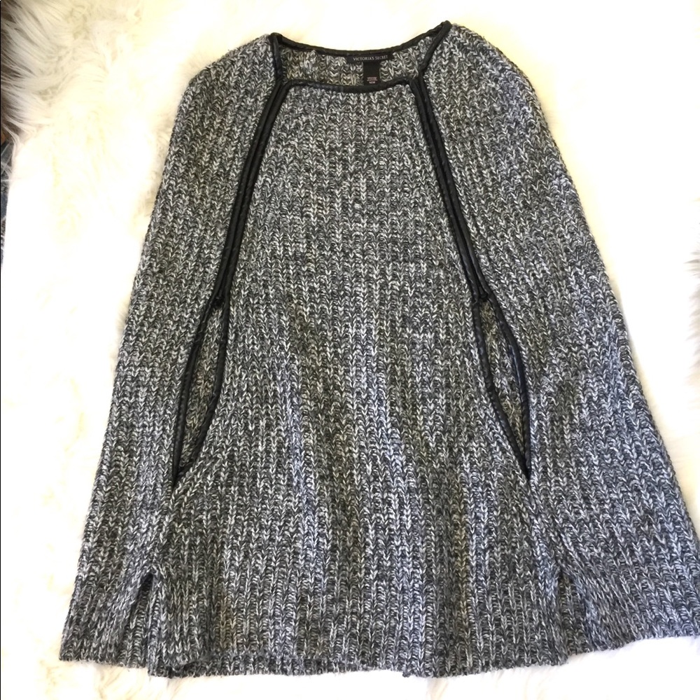 Victoria secret crochet poncho/cape size m